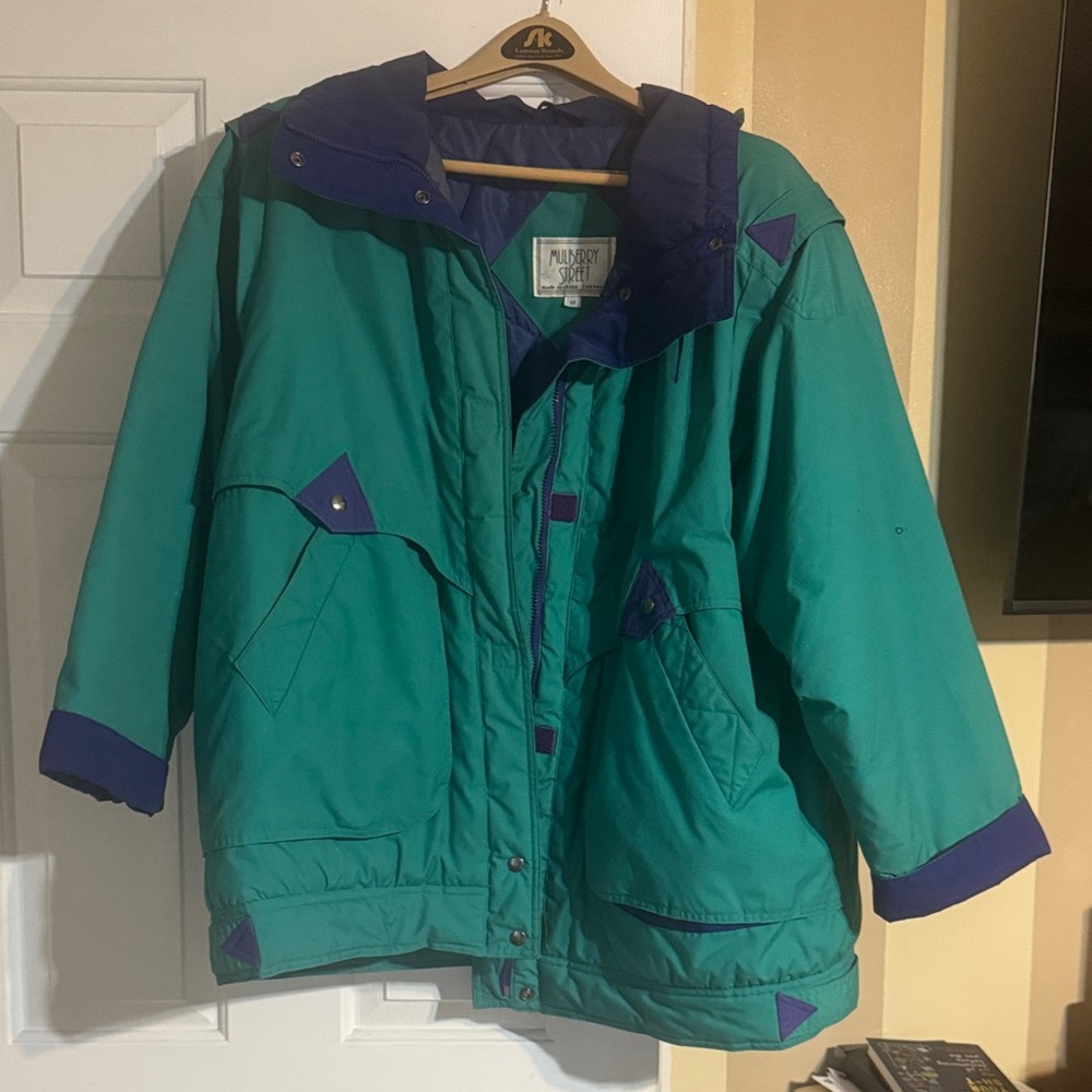 Mulberry Teal and Violet Ski Jacket